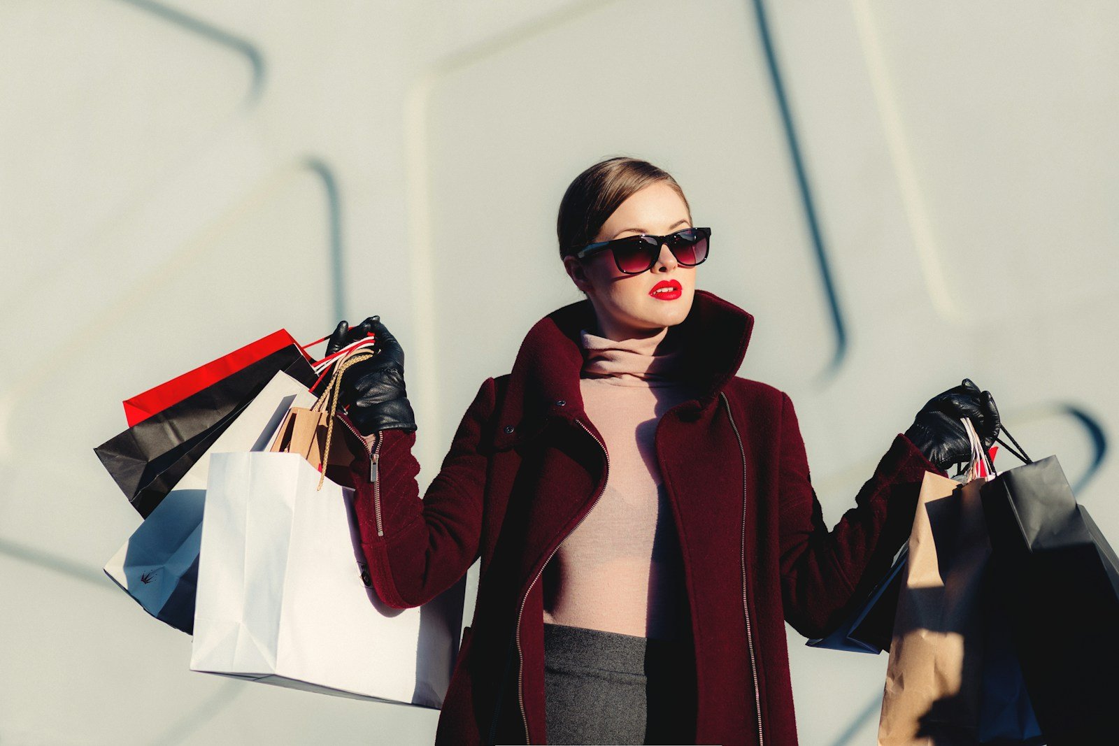 Street-style fashion study in a city setting